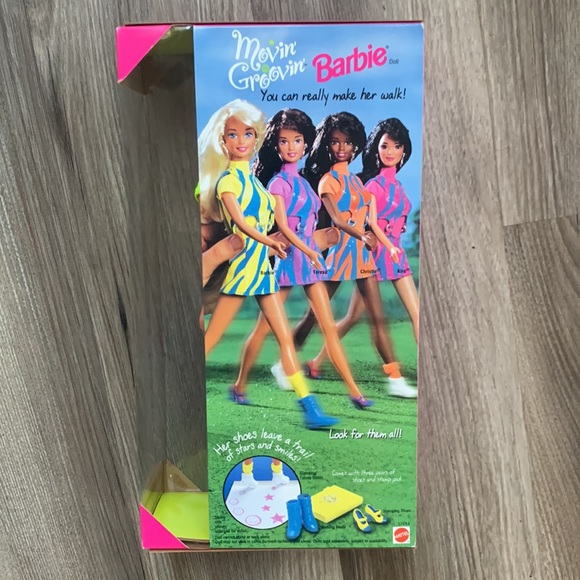 Barbie Doll Movin Groovin Mattel Toy New Vintage 90s 1997 Collectible - Picture 6 of 9